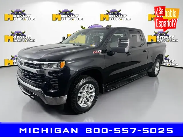 Black 2022 Chevrolet Silverado 1500 LT for sale in Michigan Center, MI