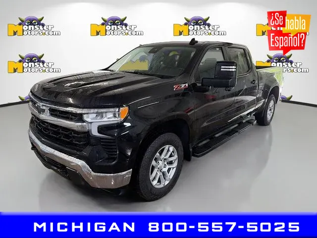 Black 2022 Chevrolet Silverado 1500 LT for sale in Michigan Center, MI