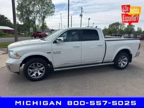 White 2016 Ram 1500 Laramie Longhorn for sale in Michigan Center, MI