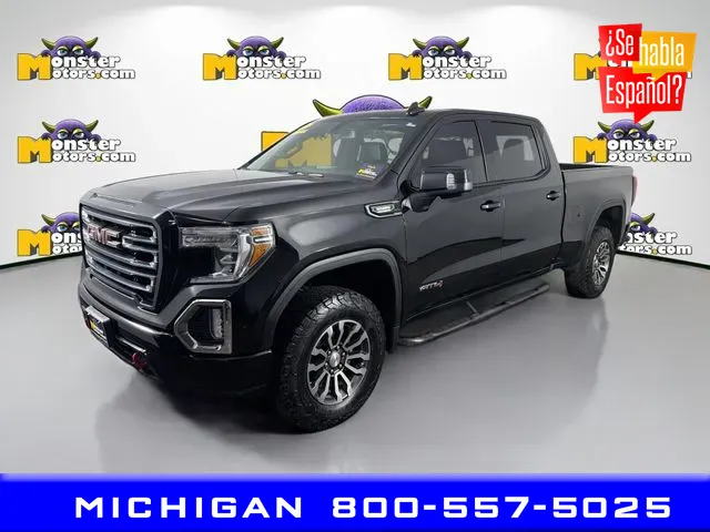 Blue 2021 GMC Sierra 1500 AT4 for sale in Michigan Center, MI