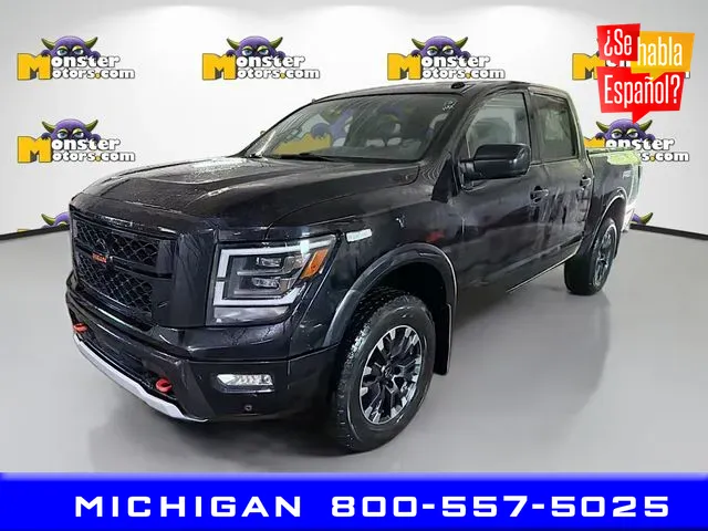 Black 2021 Nissan Titan PRO-4X for sale in Michigan Center, MI
