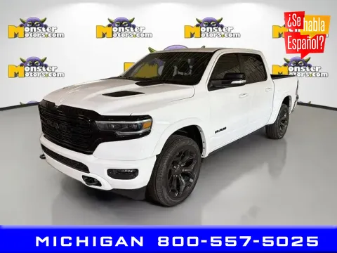 White 2022 Ram 1500 Limited for sale in Michigan Center, MI