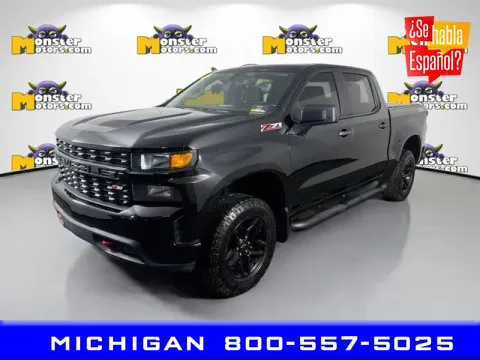 Black 2019 Chevrolet Silverado 1500 Custom Trail Boss for sale in Michigan Center, MI