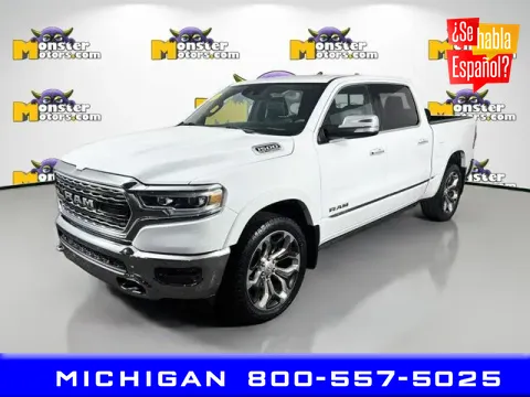 White 2021 Ram 1500 Limited for sale in Michigan Center, MI