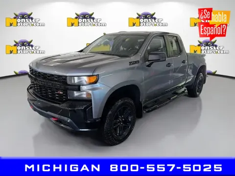Blue 2019 Chevrolet Silverado 1500 Custom Trail Boss for sale in Michigan Center, MI
