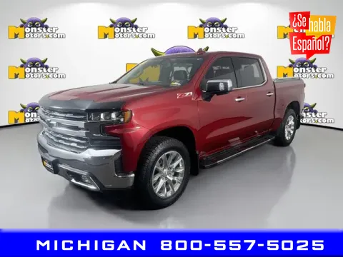 Red 2019 Chevrolet Silverado 1500 LTZ for sale in Michigan Center, MI