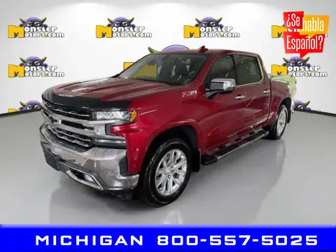 Red 2019 Chevrolet Silverado 1500 LTZ for sale in Michigan Center, MI
