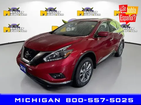 Red 2018 Nissan Murano for sale in Michigan Center, MI