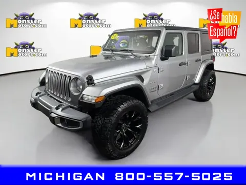 Silver 2018 Jeep Wrangler Unlimited Sahara for sale in Michigan Center, MI