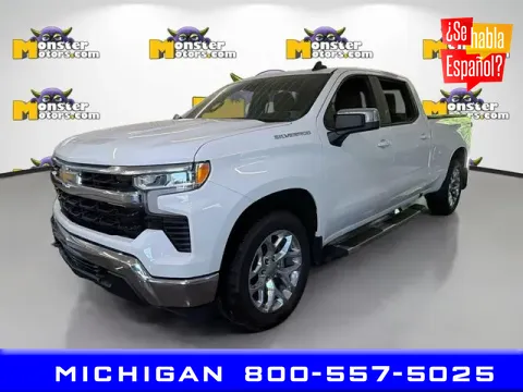 White 2023 Chevrolet Silverado 1500 LT for sale in Michigan Center, MI