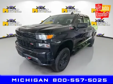 Black 2020 Chevrolet Silverado 1500 Custom Trail Boss for sale in Michigan Center, MI