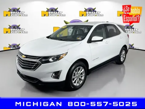 White 2019 Chevrolet Equinox LT for sale in Michigan Center, MI
