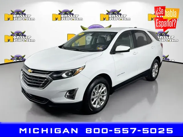 White 2019 Chevrolet Equinox LT for sale in Michigan Center, MI