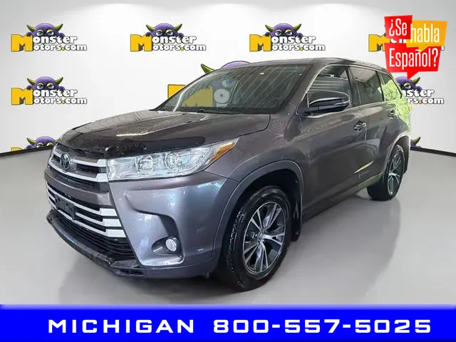 Gray 2019 Toyota Highlander LE for sale in Michigan Center, MI