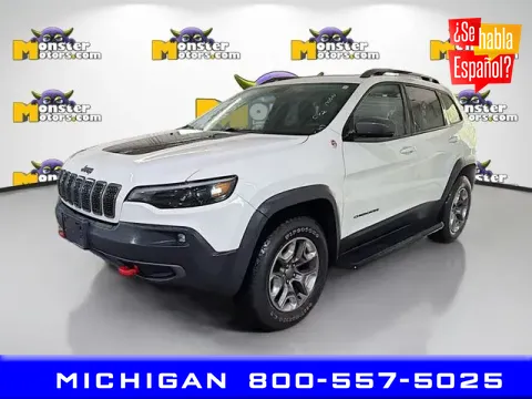 White 2019 Jeep Cherokee Trailhawk for sale in Michigan Center, MI
