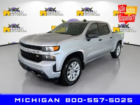 Silver 2020 Chevrolet Silverado 1500 Custom for sale in Michigan Center, MI