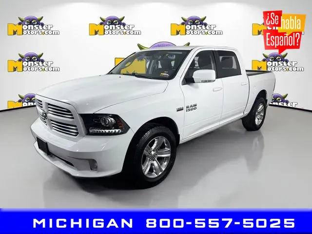 White 2017 Ram 1500 Sport for sale in Michigan Center, MI