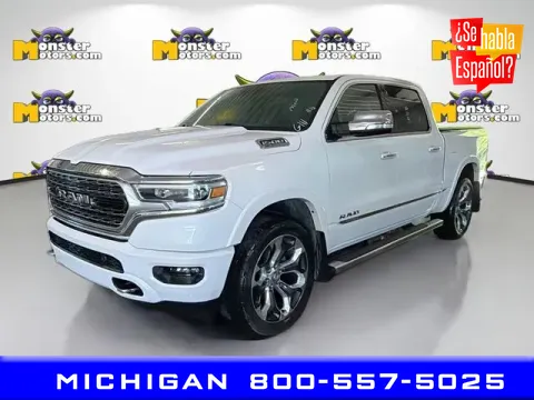 White 2022 Ram 1500 Limited for sale in Michigan Center, MI