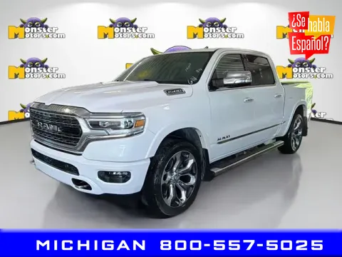 White 2022 Ram 1500 Limited for sale in Michigan Center, MI