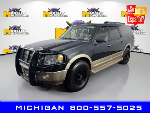 Black 2014 Ford Expedition EL XLT for sale in Michigan Center, MI