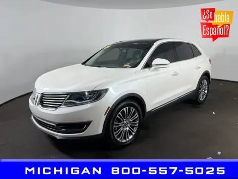 White 2016 Lincoln MKX Reserve for sale in Michigan Center, MI