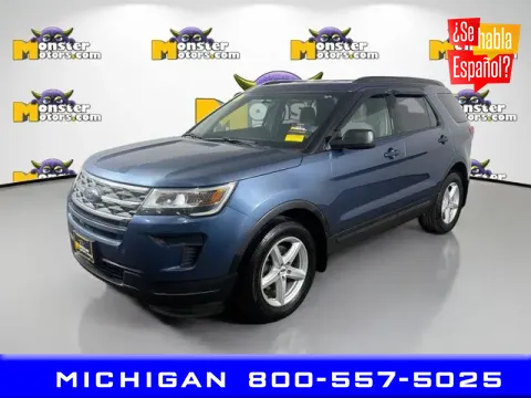 Blue 2018 Ford Explorer for sale in Michigan Center, MI