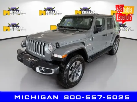 Gray 2023 Jeep Wrangler Sahara for sale in Michigan Center, MI
