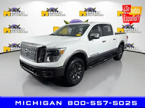 White 2018 Nissan Titan Platinum Reserve for sale in Michigan Center, MI