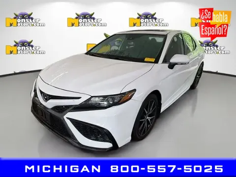 White 2022 Toyota Camry SE for sale in Michigan Center, MI