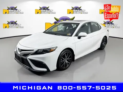 White 2022 Toyota Camry SE for sale in Michigan Center, MI