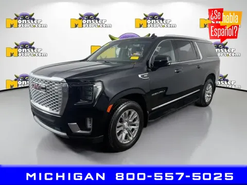 Black 2021 GMC Yukon XL Denali for sale in Michigan Center, MI