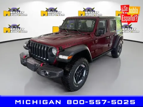 Red 2021 Jeep Wrangler Unlimited Rubicon for sale in Michigan Center, MI