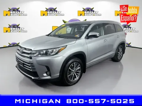 Silver 2017 Toyota Highlander XLE for sale in Michigan Center, MI