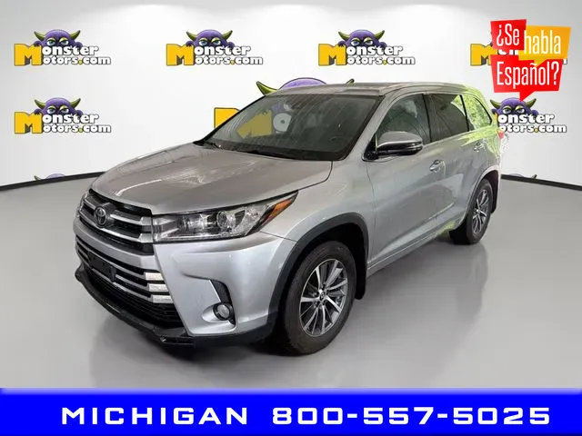 Silver 2017 Toyota Highlander XLE for sale in Michigan Center, MI