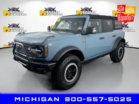 Blue 2021 Ford Bronco Badlands for sale in Michigan Center, MI