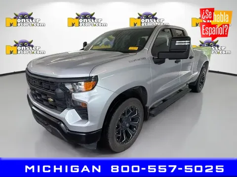 Silver 2022 Chevrolet Silverado 1500 WT for sale in Michigan Center, MI