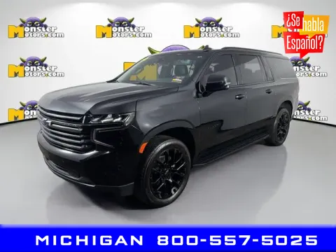 Black 2022 Chevrolet Suburban High Country for sale in Michigan Center, MI