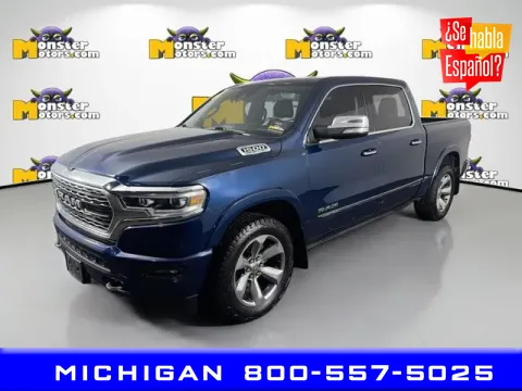Blue 2022 Ram 1500 Limited for sale in Michigan Center, MI