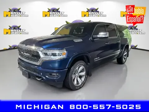 Blue 2022 Ram 1500 Limited for sale in Michigan Center, MI