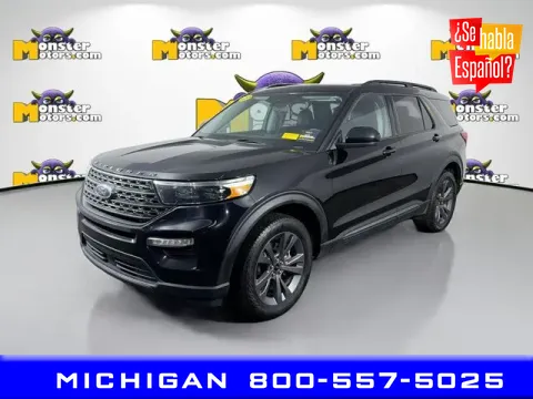 Black 2023 Ford Explorer XLT for sale in Michigan Center, MI