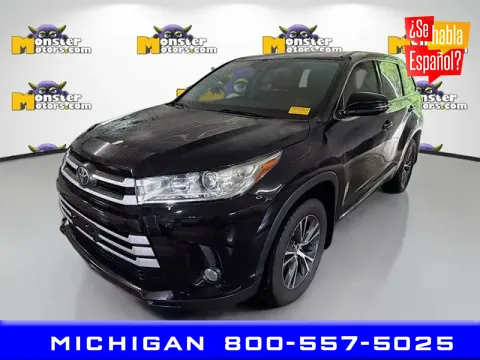 Black 2017 Toyota Highlander for sale in Michigan Center, MI