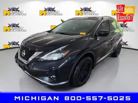 Black 2021 Nissan Murano Platinum for sale in Michigan Center, MI