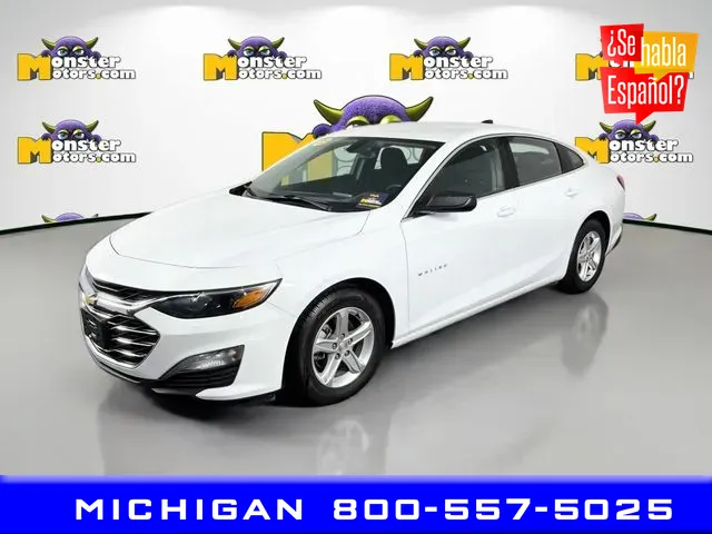 White 2022 Chevrolet Malibu LS for sale in Michigan Center, MI
