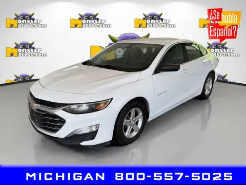 White 2022 Chevrolet Malibu LS for sale in Michigan Center, MI