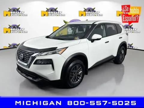 White 2021 Nissan Rogue S for sale in Michigan Center, MI