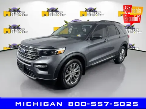 Gray 2022 Ford Explorer XLT for sale in Michigan Center, MI
