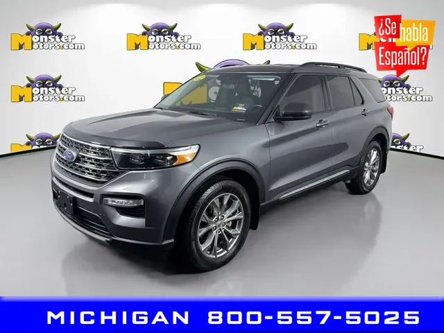 Gray 2022 Ford Explorer XLT for sale in Michigan Center, MI