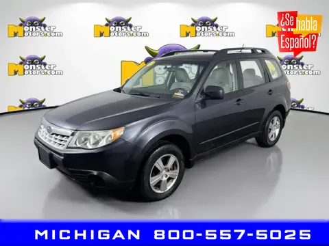 Gray 2013 Subaru Forester 2.5X for sale in Michigan Center, MI