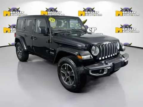 Another view of 2023 Jeep Wrangler Sahara for sale in Michigan Center, MI at Monster Motors - Jackson, MI