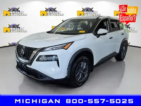 White 2021 Nissan Rogue S for sale in Michigan Center, MI